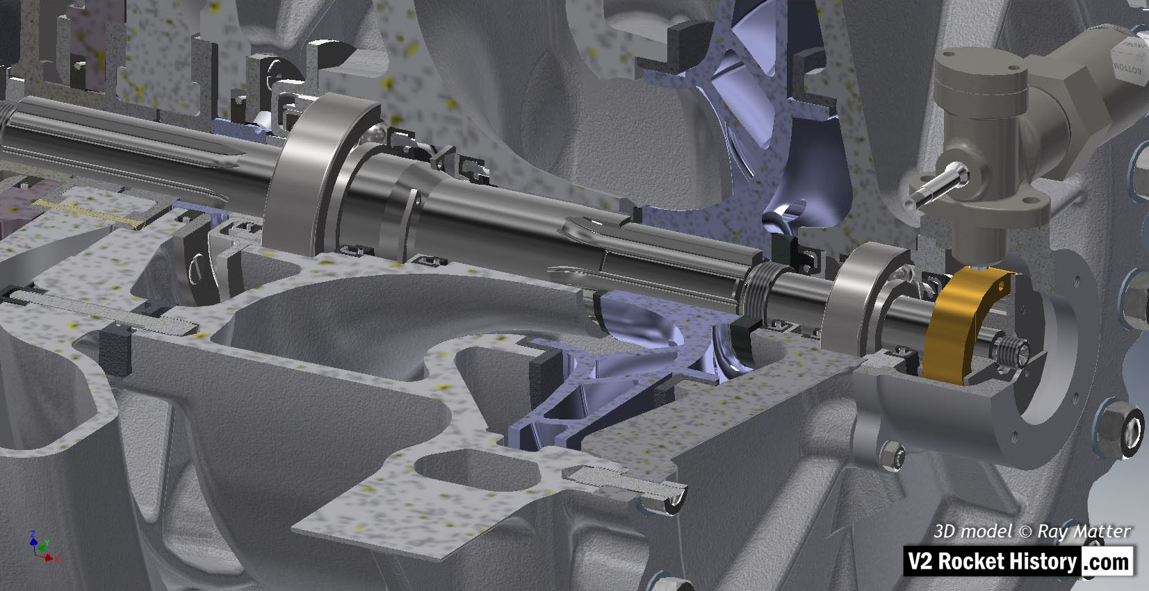 04A B Fuel Pump and Turbine rotor shaft