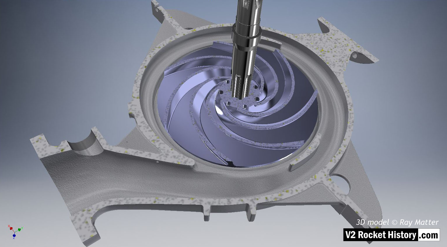 13 B-Pump sub-assembly: impeller  & shaft