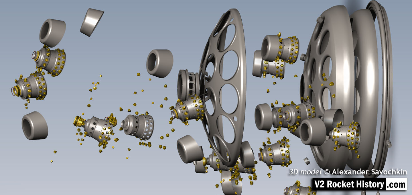 V2 exploded view of head