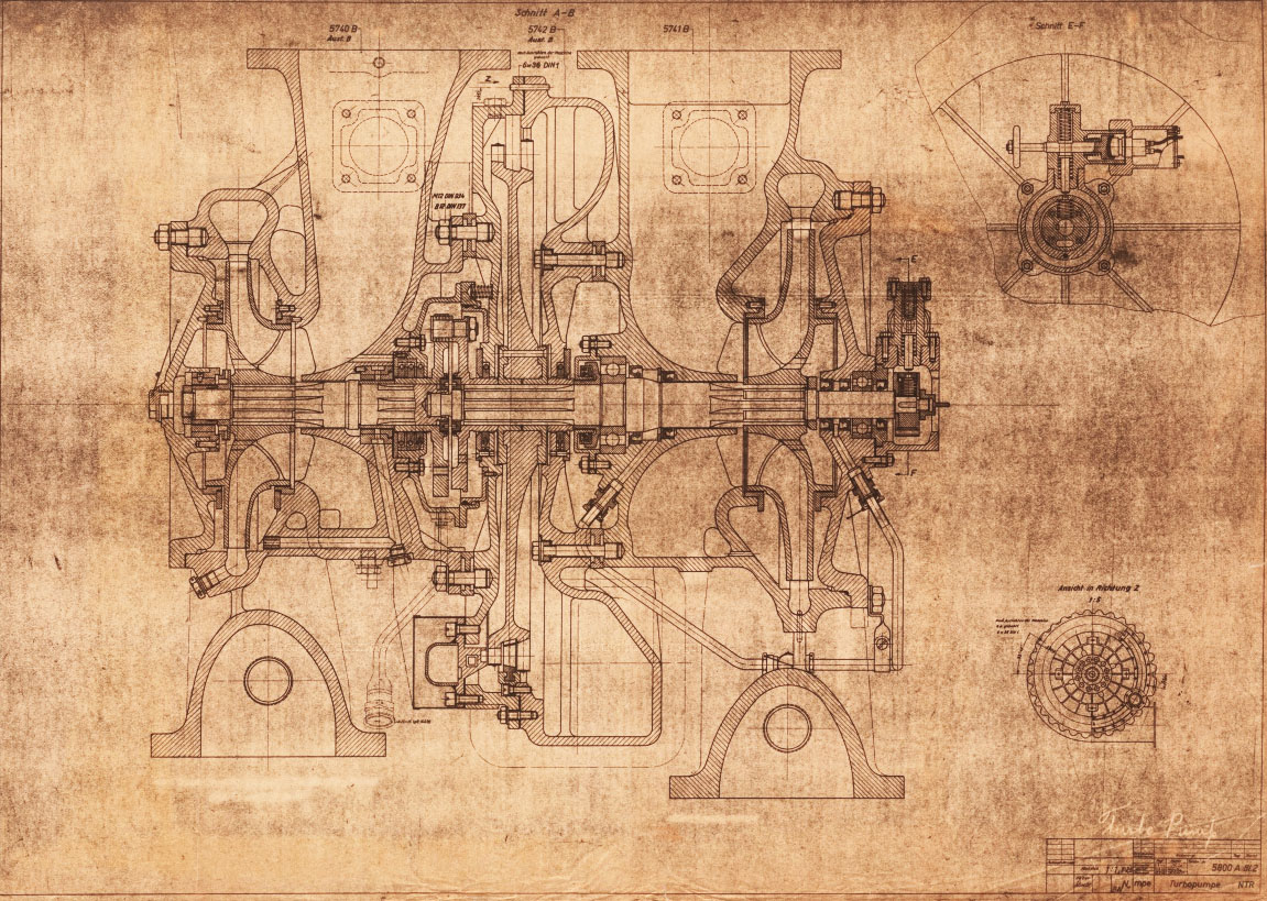 Drawing 5800 A - Turbo-pump Assembly 1 March 1944