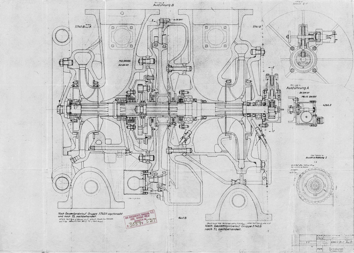 Drawing 6380 A - Turbo-pump Assembly 08 Aug 1944