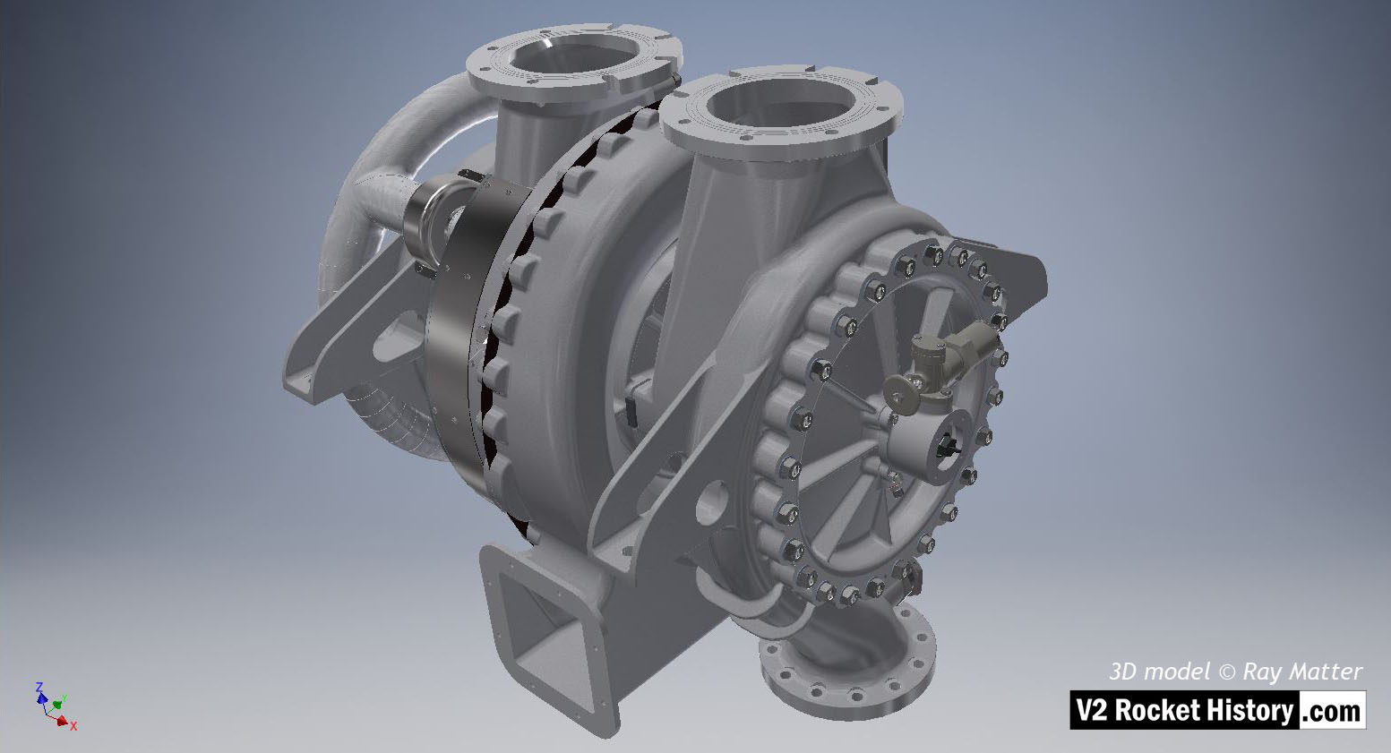 Turbopump assembly 3D-CAD