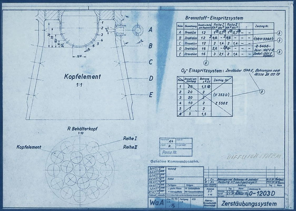 HVP Drawing of diffuser system 1939