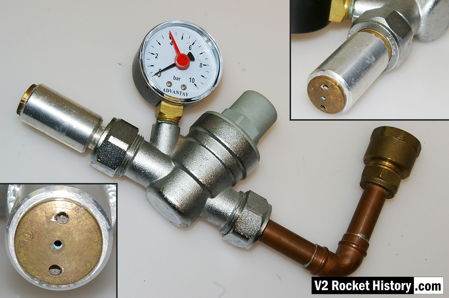 V2 rocket fuel injector test system