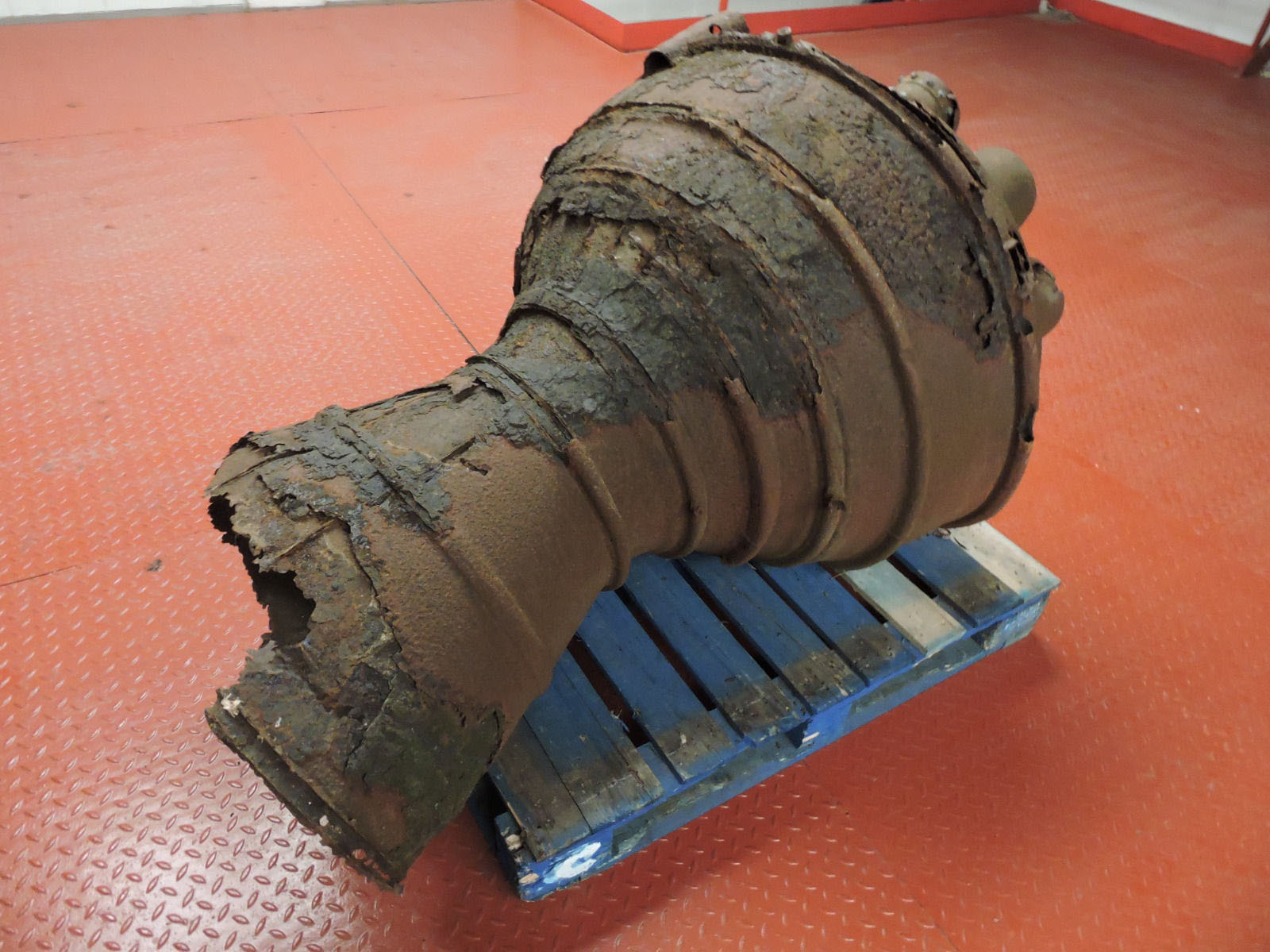 V2 rocket motor relic from 1945