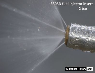 V2 rocket 3305D injecvtor close-up of nebular cone