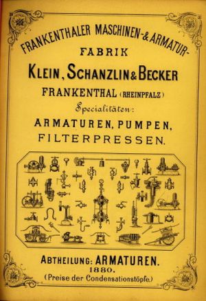 KSB  catalogue from 1880