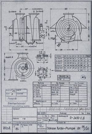 KLEIN SCHANZLIN ODDESSE V2 rocket turbo pump