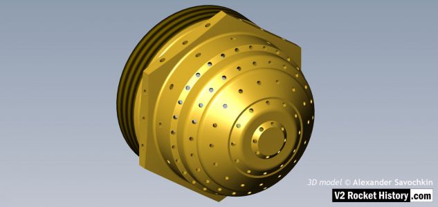 V2 rocket engine LOX injector